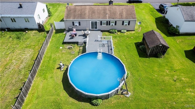 30 Bakeman St, Fulton, NY 13069 - aerial view of property and surrounding area with a pool area