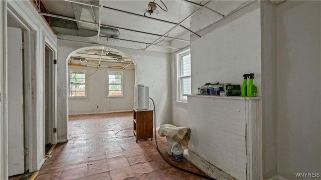 318 14th St, Buffalo, NY 14213 - hall featuring arched walkways