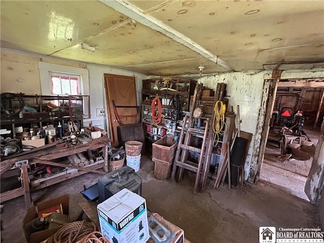 12298 Alleghany Rd, Hanover, NY 14136 - misc room featuring unfinished concrete floors