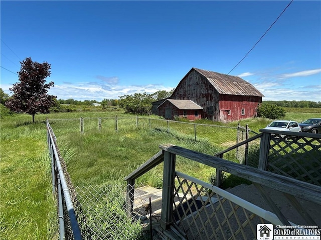 12298 Alleghany Rd, Hanover, NY 14136 - view of yard featuring a barn and an outbuilding