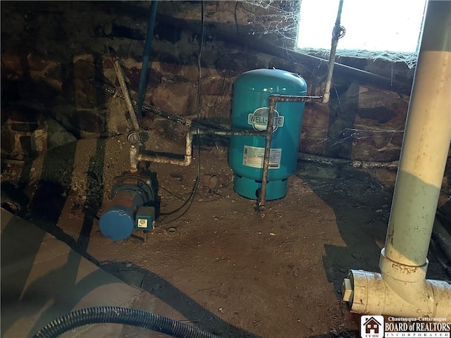 12298 Alleghany Rd, Hanover, NY 14136 - basement view of a water pressure tank