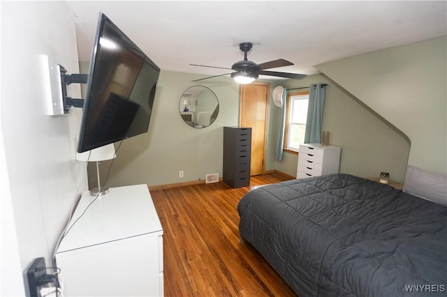 50 Cambria St, Lancaster, NY 14086 - bedroom featuring wood finished floors, baseboards, and ceiling fan