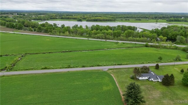 7709 Ridge Rd, Lowville, NY 13367 - aerial view of sparsely populated area featuring a large body of water and a pastoral area