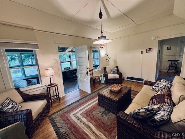 274 S Shore Rd, Webb, NY 13420 - living room with wood finished floors