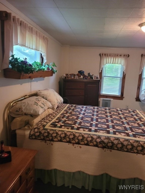 4368 State Route 19, Gainesville, NY 14550 - bedroom featuring multiple windows and ornamental molding