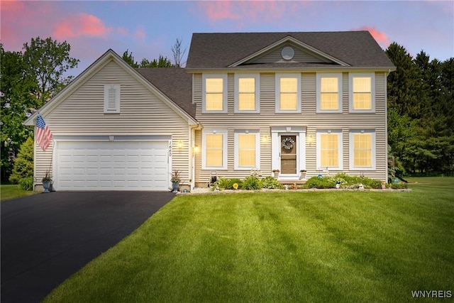 1660 Shallow Creek Trl, Webster, NY 14580 - colonial home featuring driveway, a front lawn, and a garage