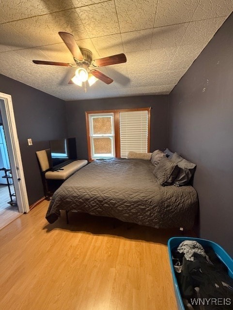 244 Parkwood Ave, Tonawanda-Town, NY 14217 - bedroom with wood finished floors, ceiling fan, and vaulted ceiling
