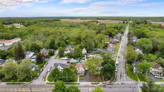 2654 Main St, Newfane, NY 14108 - aerial view of property's location with nearby suburban area and a heavily wooded area
