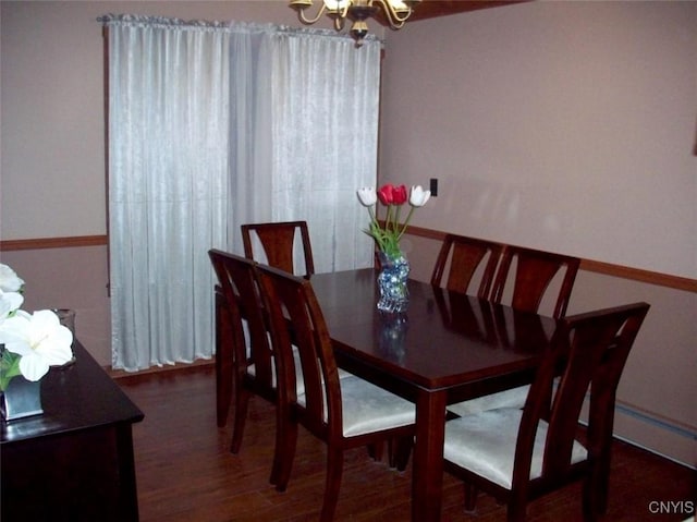 47089 County Route 100, Alexandria, NY 13640 - dining room with a chandelier and wood finished floors