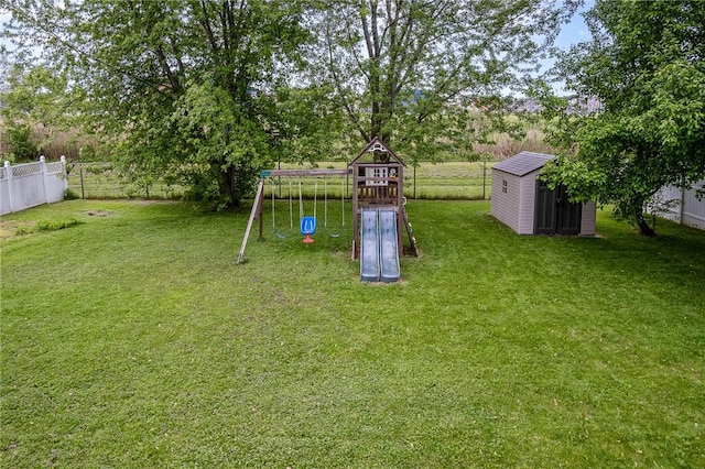 65 Geraldine Pkwy, Gates, NY 14624 - view of yard with a playground