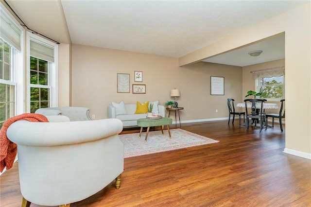 65 Geraldine Pkwy, Gates, NY 14624 - living room with wood finished floors and baseboards
