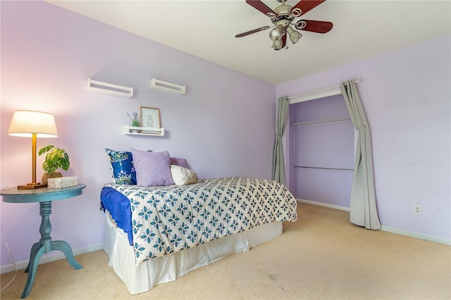 65 Geraldine Pkwy, Gates, NY 14624 - bedroom featuring carpet floors, baseboards, and ceiling fan
