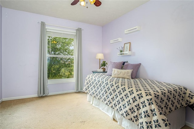 65 Geraldine Pkwy, Gates, NY 14624 - bedroom featuring carpet, baseboards, and ceiling fan