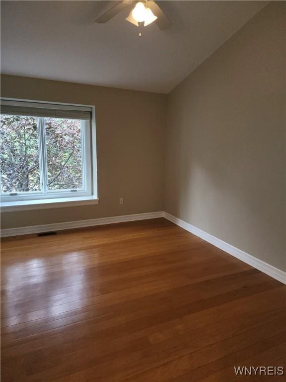 6731 Chestnut Ridge Rd, Orchard Park, NY 14127 - empty room featuring wood finished floors, baseboards, and a ceiling fan