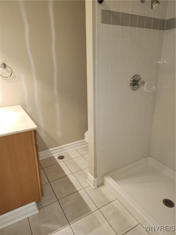 6731 Chestnut Ridge Rd, Orchard Park, NY 14127 - full bath featuring a stall shower, tile patterned floors, and vanity