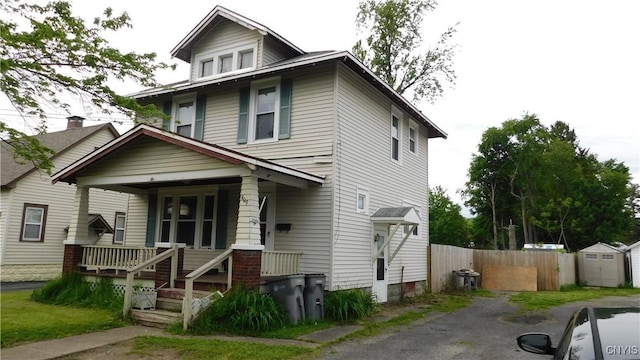 409 E Bloomfield St, Rome-Inside, NY 13440 - american foursquare style home with covered porch