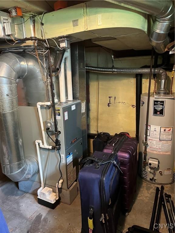 7 Roberts St, Adams, NY 13605 - utilities featuring gas water heater