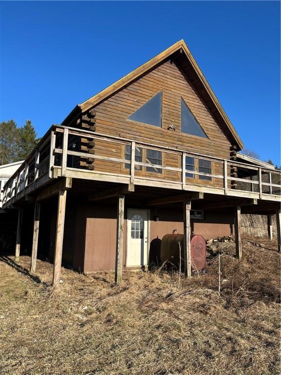 3709 Dean Rd, Hector, NY 14869 - back of house featuring heating fuel and a deck