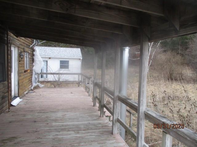 3709 Dean Rd, Hector, NY 14869 - view of wooden terrace