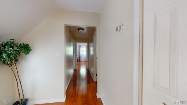 239 Keystone St, Buffalo, NY 14211 - hallway with wood finished floors and lofted ceiling