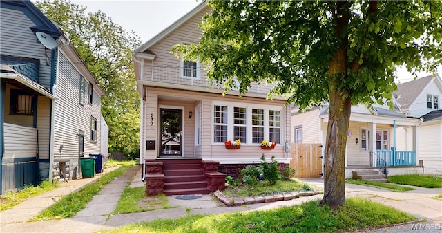 239 Keystone St, Buffalo, NY 14211 - view of front of property with covered porch
