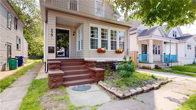 239 Keystone St, Buffalo, NY 14211 - view of front facade with a porch