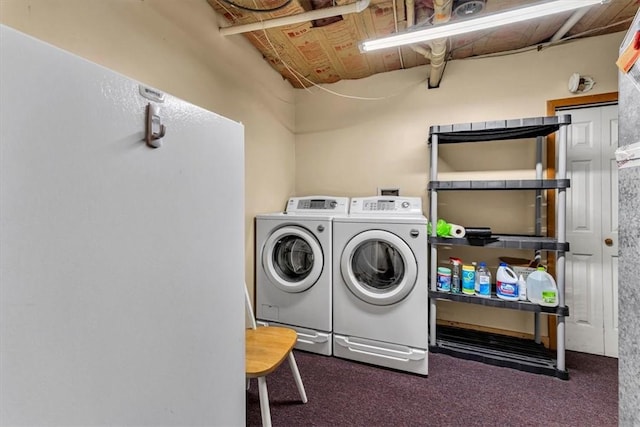 2556 County Highway 22, Richfield, NY 13439 - laundry room with washing machine and dryer and carpet
