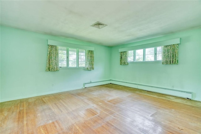492 Drumm Rd, Webster, NY 14580 - spare room featuring wood finished floors and baseboard heating