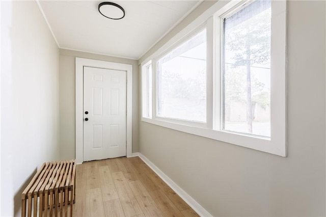 225 Wilder St, Rochester, NY 14611 - entryway with light wood finished floors and baseboards