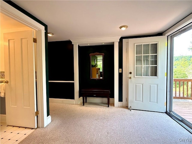3228 Cedarvale Rd, Onondaga, NY 13120 - carpeted foyer entrance with plenty of natural light