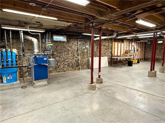 3228 Cedarvale Rd, Onondaga, NY 13120 - below grade area featuring a heating unit