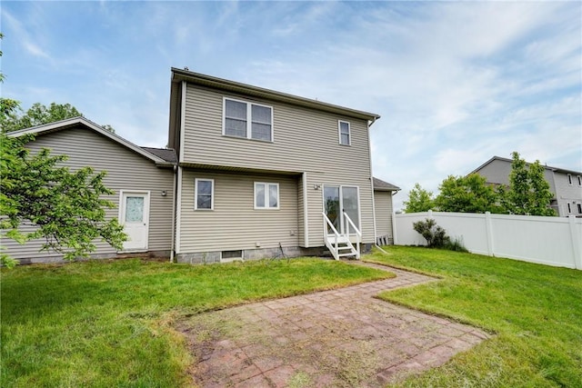 16 Hazel Bark Run, Gates, NY 14606 - rear view of property featuring entry steps and a patio area