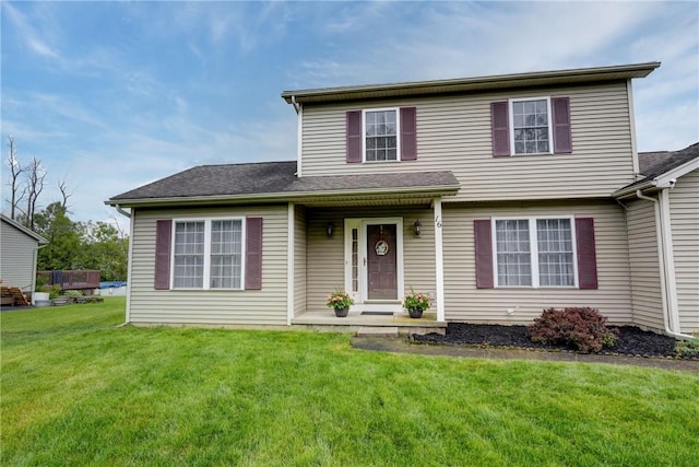16 Hazel Bark Run, Gates, NY 14606 - traditional-style home with a front yard and a shingled roof