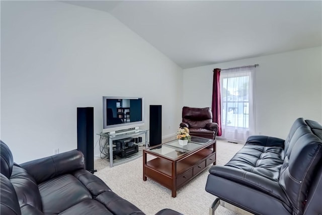 16 Hazel Bark Run, Gates, NY 14606 - living area with lofted ceiling and light colored carpet