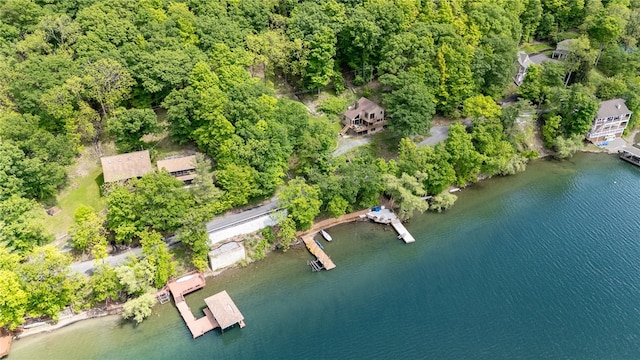 1485 S Lake Rd, Middlesex, NY 14507 - aerial view of property's location with a large body of water and a heavily wooded area