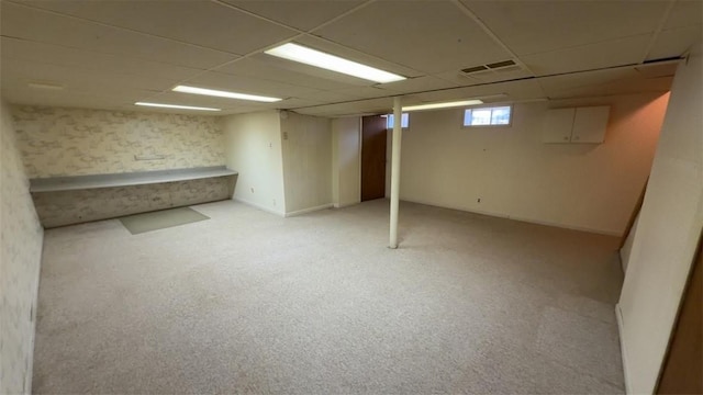 153 Carlisle St, Greece, NY 14615 - below grade area with a paneled ceiling