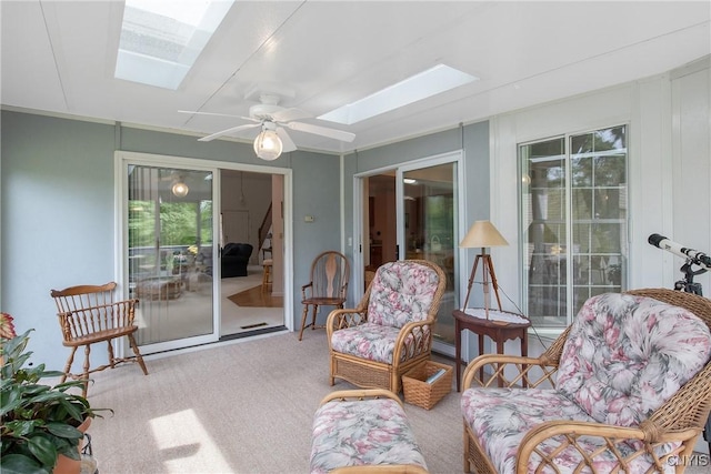112 Ausable Run, Salina, NY 13088 - sunroom / solarium with a skylight and french doors
