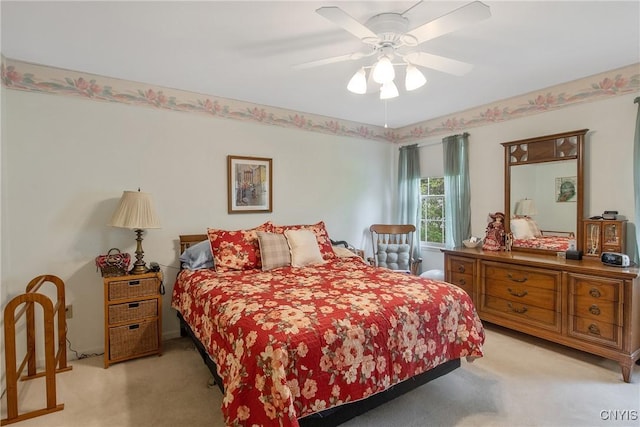 112 Ausable Run, Salina, NY 13088 - bedroom featuring light carpet and ceiling fan