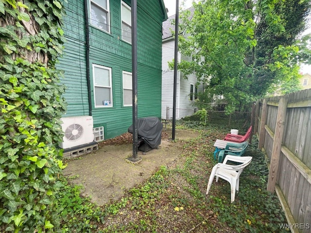 11 Cleveburn Pl Unit 1, Buffalo, NY 14222 - fenced backyard with ac unit