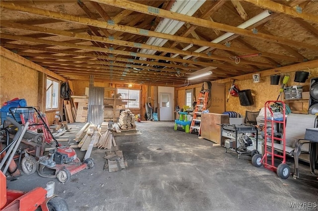 3293 Hartland Rd, Hartland, NY 14067 - miscellaneous room with plenty of natural light and a garage