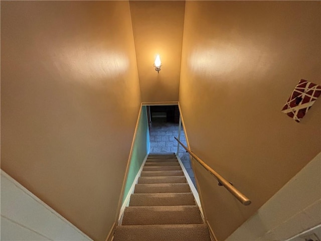 46 Dickerson St, Lyons, NY 14489 - staircase featuring baseboards
