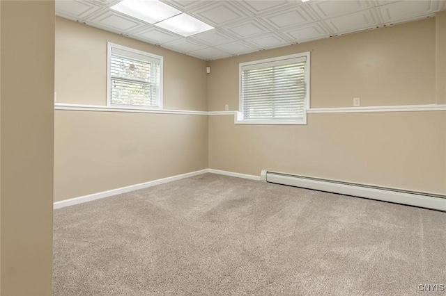 25386 Stewart Dr, Champion, NY 13619 - unfurnished room with carpet floors, baseboard heating, and baseboards