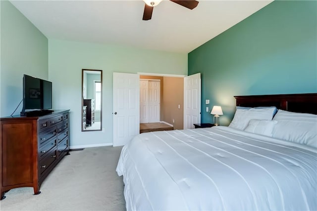 26 Wood Run Commons, Greece, NY 14612 - bedroom featuring light carpet, baseboards, and ceiling fan