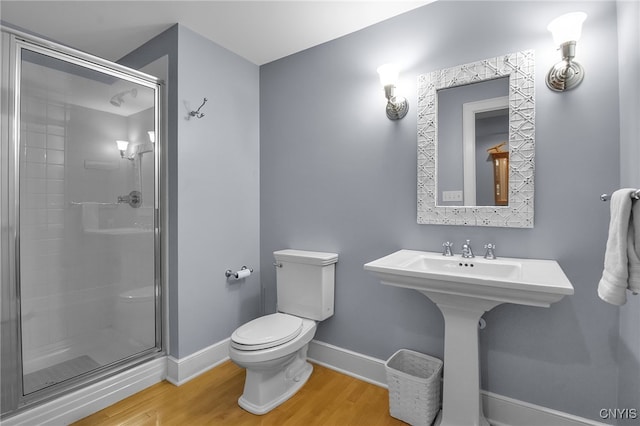 11 S Meadow Dr, Orchard Park, NY 14127 - bathroom with wood finished floors and a stall shower