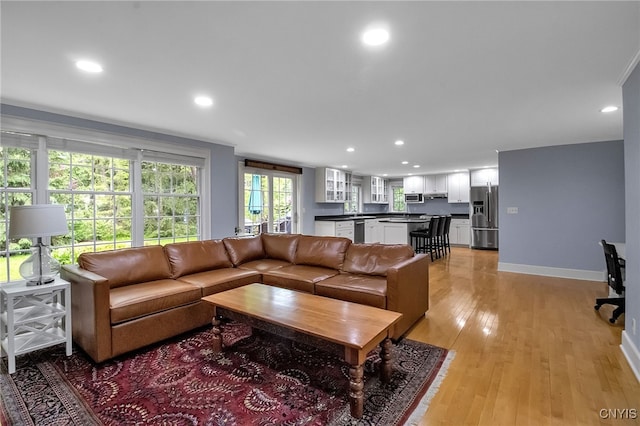 11 S Meadow Dr, Orchard Park, NY 14127 - living area featuring recessed lighting and light wood finished floors