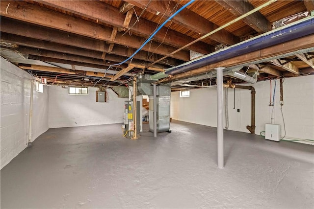 131 Pomona Dr, Greece, NY 14616 - below grade area with water heater and electric panel