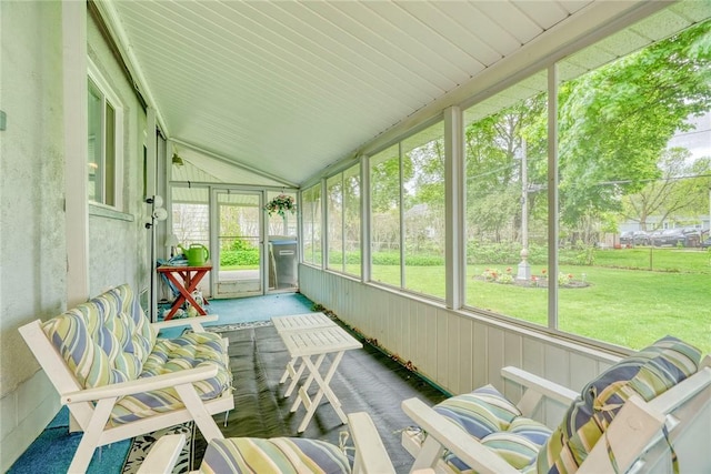 261 Hager Rd, Greece, NY 14616 - sunroom / solarium featuring vaulted ceiling