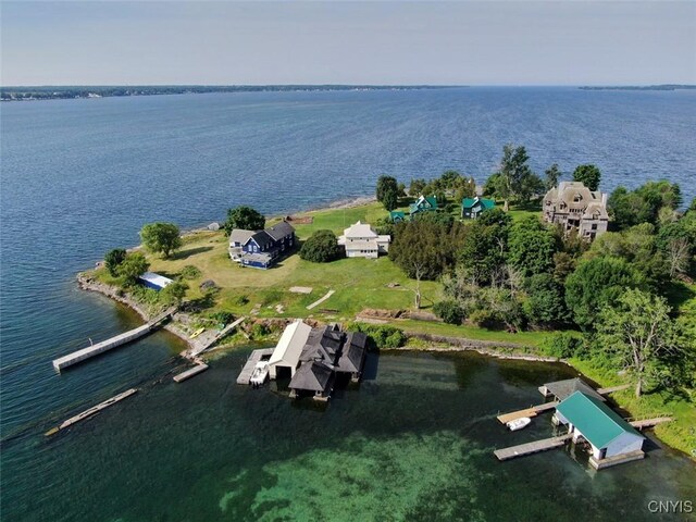 3180 Carleton Island Rd Unit 1, Cape Vincent, NY 13618 - bird's eye view of a large body of water