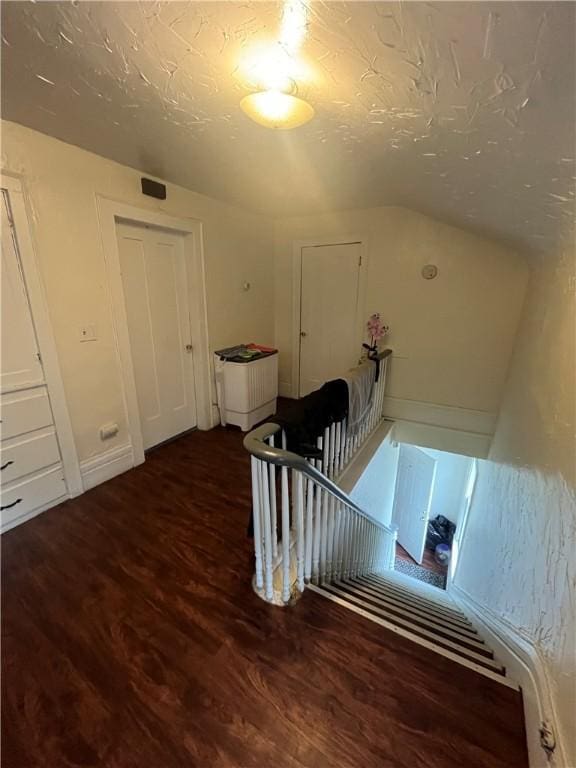 204 Fairgate St, Rochester, NY 14606 - staircase featuring wood finished floors and lofted ceiling
