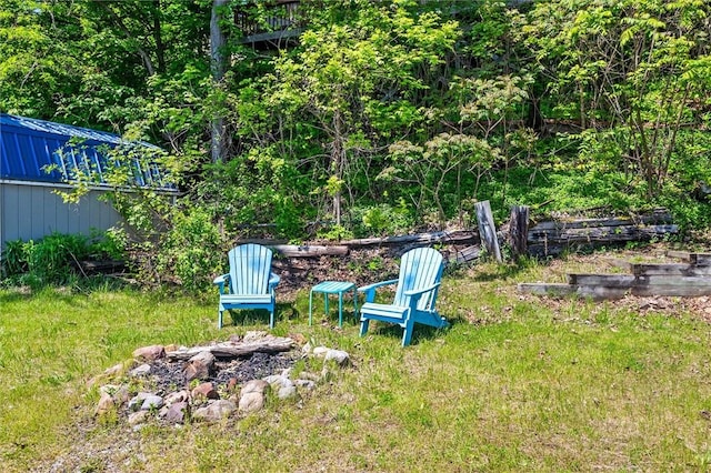 5543 Rt-89, Varick, NY 14521 - view of yard featuring a fire pit